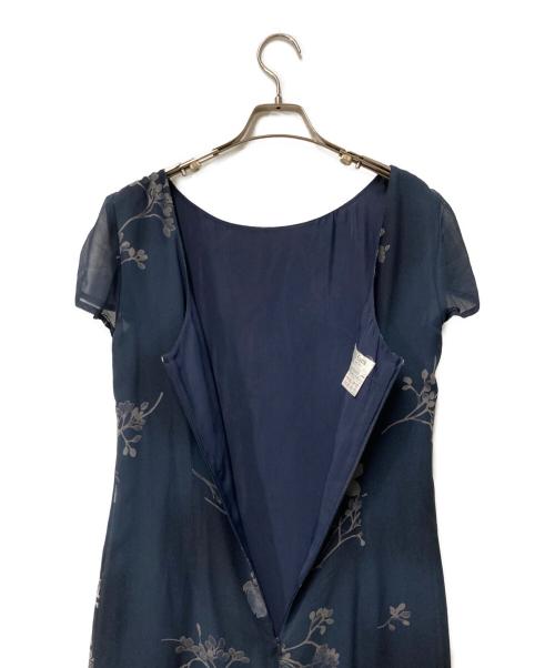 MaxMara（マックスマーラ）MaxMara (マックスマーラ) 半袖ワンピース ネイビー サイズ:38の古着・服飾アイテム