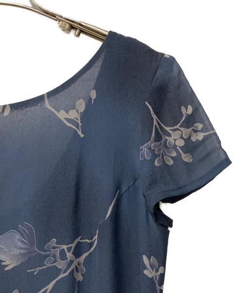 MaxMara（マックスマーラ）MaxMara (マックスマーラ) 半袖ワンピース ネイビー サイズ:38の古着・服飾アイテム