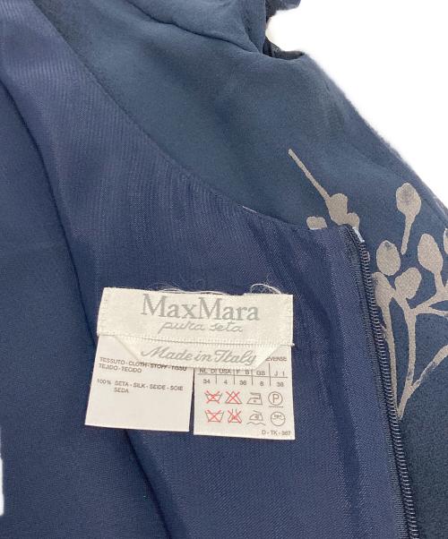 MaxMara（マックスマーラ）MaxMara (マックスマーラ) 半袖ワンピース ネイビー サイズ:38の古着・服飾アイテム