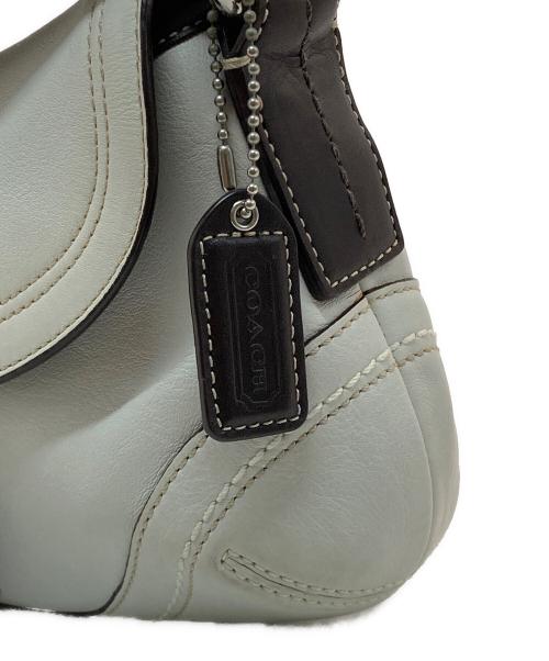 COACH（コーチ）COACH (コーチ) ワンショルダーバッグ ホワイト×ブラウンの古着・服飾アイテム