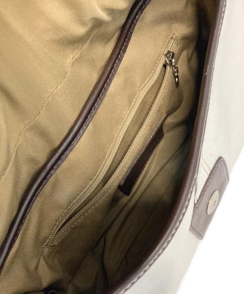 COACH（コーチ）COACH (コーチ) ワンショルダーバッグ ホワイト×ブラウンの古着・服飾アイテム