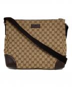GUCCIグッチ）の古着「GGキャンバス ショルダーバッグ」｜ブラウン