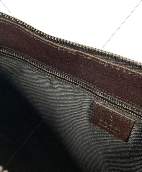 GUCCI（グッチ）GUCCI (グッチ) GGキャンバス ショルダーバッグ ブラウンの古着・服飾アイテム