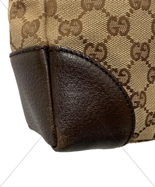 GUCCI（グッチ）GUCCI (グッチ) GGキャンバス ショルダーバッグ ブラウンの古着・服飾アイテム