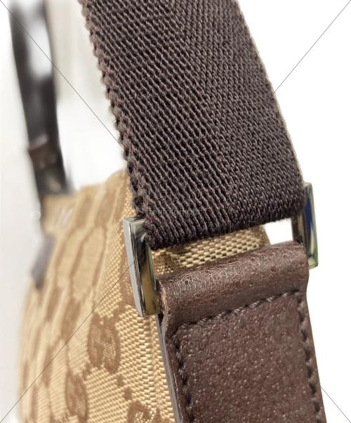 GUCCI（グッチ）GUCCI (グッチ) GGキャンバス ショルダーバッグ ブラウンの古着・服飾アイテム