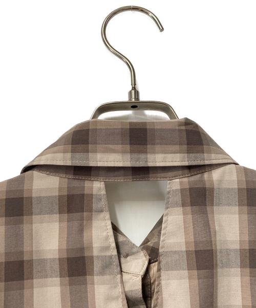 Snidel（スナイデル）Snidel (スナイデル) イレヘムシャツワンピ ブラウン サイズ:SIZE 0の古着・服飾アイテム