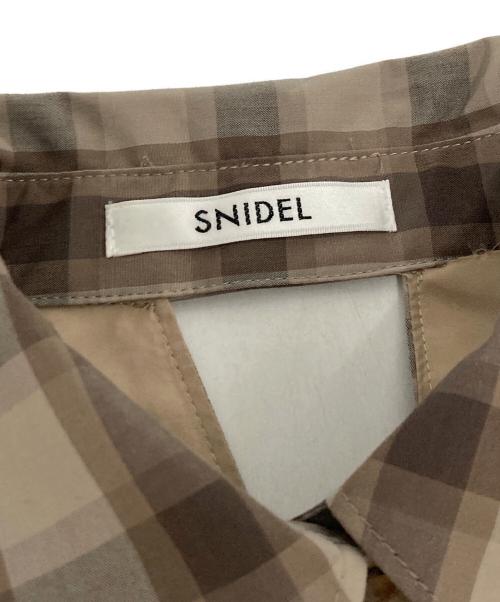 Snidel（スナイデル）Snidel (スナイデル) イレヘムシャツワンピ ブラウン サイズ:SIZE 0の古着・服飾アイテム