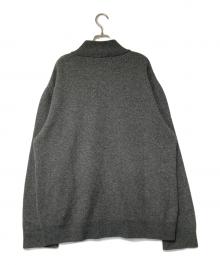 Salvatore Ferragamo（サルヴァトーレ フェラガモ）の古着「ウールカシミヤ ドライバーズニット」｜グレー