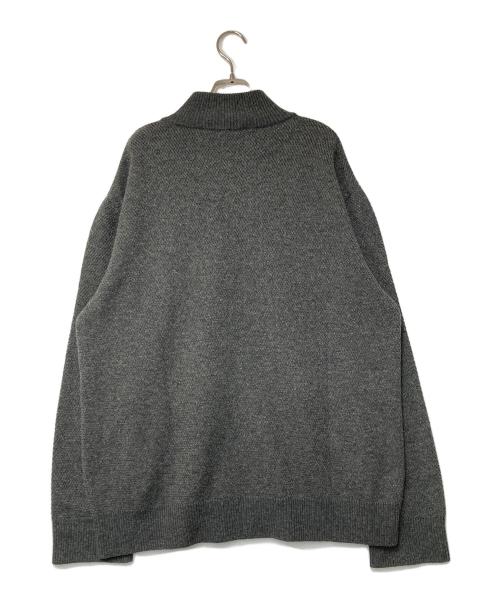 Salvatore Ferragamo（サルヴァトーレ フェラガモ）Salvatore Ferragamo (サルヴァトーレ フェラガモ) ウールカシミヤ ドライバーズニット グレー サイズ:XLの古着・服飾アイテム