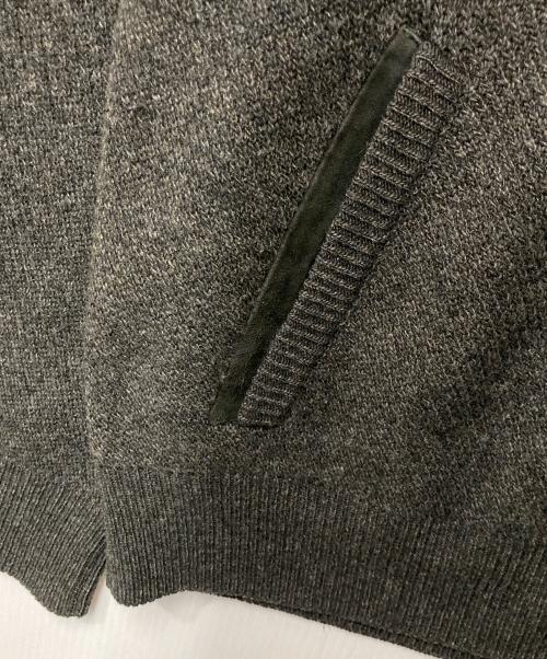 Salvatore Ferragamo（サルヴァトーレ フェラガモ）Salvatore Ferragamo (サルヴァトーレ フェラガモ) ウールカシミヤ ドライバーズニット グレー サイズ:XLの古着・服飾アイテム