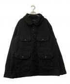 Engineered Garmentsエンジニアド ガーメンツ）の古着「Polyester Cruiser Jacket Fake Melton」｜ブラック