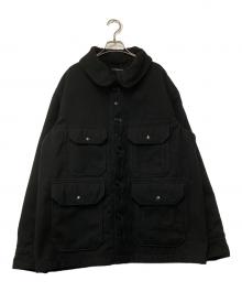 Engineered Garments（エンジニアド ガーメンツ）の古着「Polyester Cruiser Jacket Fake Melton」｜ブラック