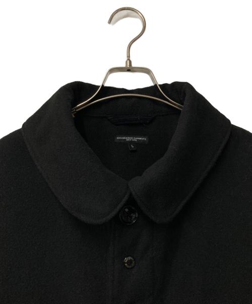 Engineered Garments（エンジニアド ガーメンツ）Engineered Garments (エンジニアド ガーメンツ) Polyester Cruiser Jacket Fake Melton ブラック サイズ:Lの古着・服飾アイテム