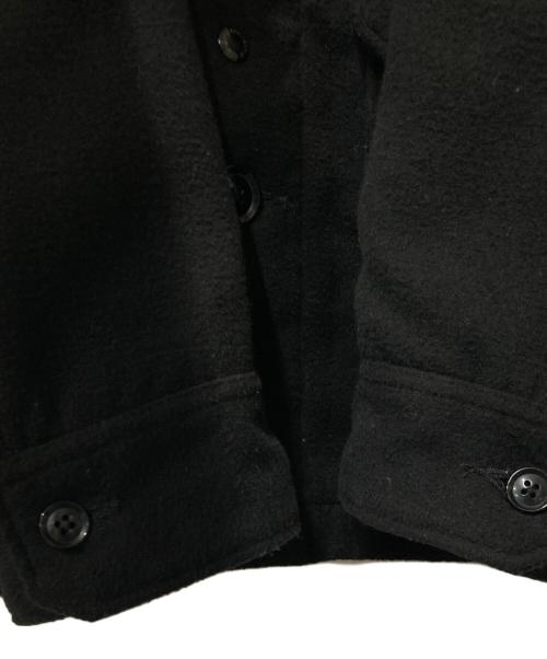 Engineered Garments（エンジニアド ガーメンツ）Engineered Garments (エンジニアド ガーメンツ) Polyester Cruiser Jacket Fake Melton ブラック サイズ:Lの古着・服飾アイテム