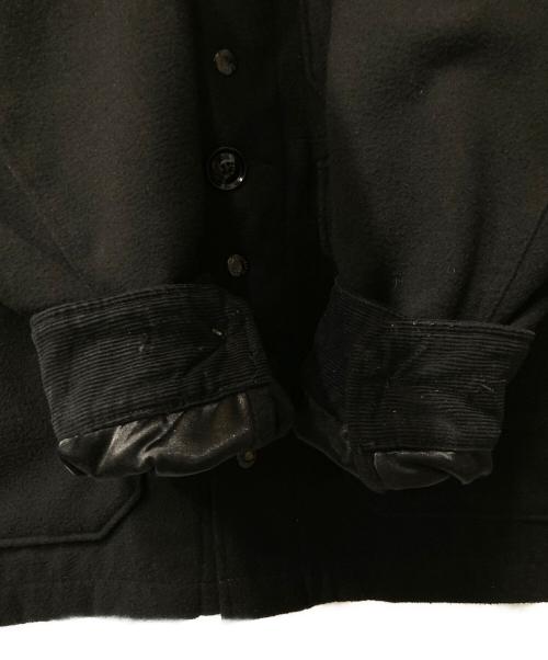 Engineered Garments（エンジニアド ガーメンツ）Engineered Garments (エンジニアド ガーメンツ) Polyester Cruiser Jacket Fake Melton ブラック サイズ:Lの古着・服飾アイテム
