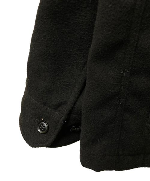 Engineered Garments（エンジニアド ガーメンツ）Engineered Garments (エンジニアド ガーメンツ) Polyester Cruiser Jacket Fake Melton ブラック サイズ:Lの古着・服飾アイテム