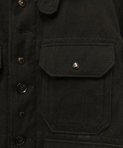 Engineered Garments（エンジニアド ガーメンツ）Engineered Garments (エンジニアド ガーメンツ) Polyester Cruiser Jacket Fake Melton ブラック サイズ:Lの古着・服飾アイテム