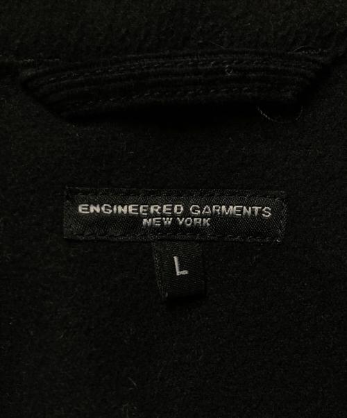 Engineered Garments（エンジニアド ガーメンツ）Engineered Garments (エンジニアド ガーメンツ) Polyester Cruiser Jacket Fake Melton ブラック サイズ:Lの古着・服飾アイテム