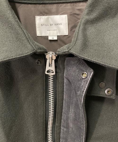 STILL BY HAND（スティルバイハンド）STILL BY HAND (スティルバイハンド) メルトンフィールドコート カーキ サイズ:48の古着・服飾アイテム