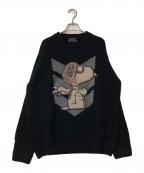 ICEBERG HISTORYアイスバーグヒストリ）の古着「クルーネックニット」｜ブラック