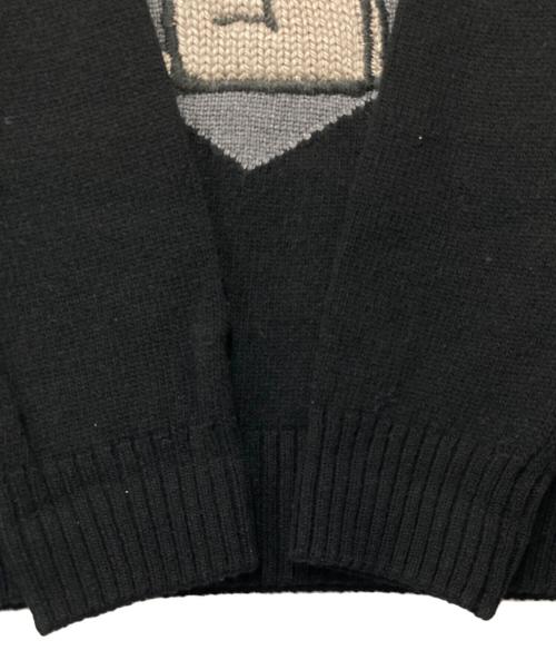 ICEBERG HISTORY（アイスバーグヒストリ）ICEBERG HISTORY (アイスバーグヒストリ) クルーネックニット ブラック サイズ:Mの古着・服飾アイテム