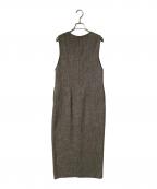 Spick and Spanスピック＆スパン）の古着「カラミIラインワンピース」｜ベージュ×ブラック