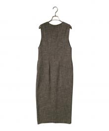 Spick and Span（スピック＆スパン）の古着「カラミIラインワンピース」｜ベージュ×ブラック