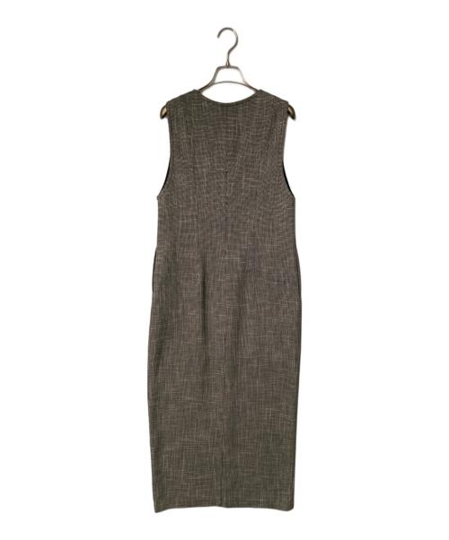 Spick and Span（スピック＆スパン）Spick and Span (スピック＆スパン) カラミIラインワンピース ベージュ×ブラック サイズ:36の古着・服飾アイテム