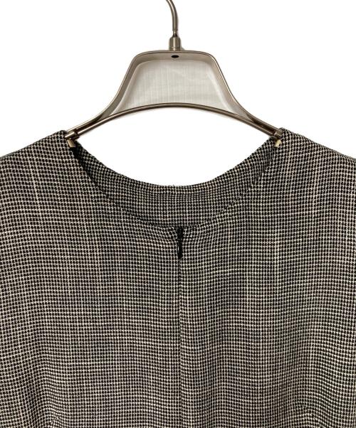 Spick and Span（スピック＆スパン）Spick and Span (スピック＆スパン) カラミIラインワンピース ベージュ×ブラック サイズ:36の古着・服飾アイテム