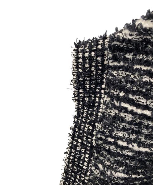 ZUCCA（ズッカ）ZUCCA (ズッカ) ミックスヤーン ニットベスト ブラック サイズ:Mの古着・服飾アイテム