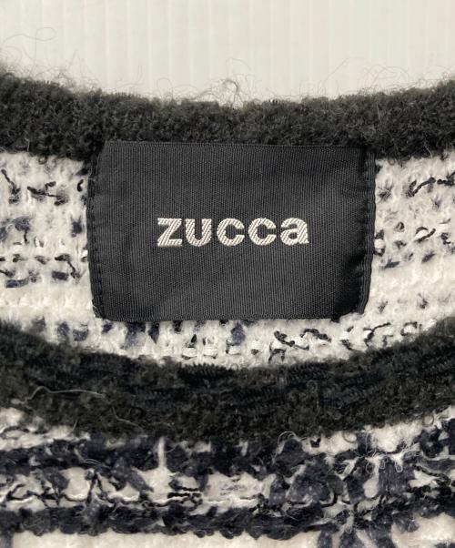 ZUCCA（ズッカ）ZUCCA (ズッカ) ミックスヤーン ニットベスト ブラック サイズ:Mの古着・服飾アイテム