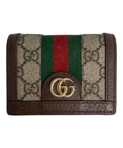 GUCCI（グッチ）GUCCI (グッチ) 2つ折り財布 ベージュの古着・服飾アイテム