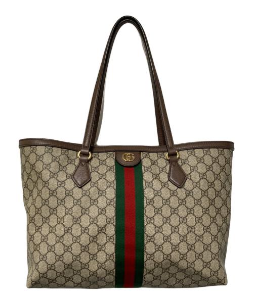 GUCCI（グッチ）GUCCI (グッチ) オフィディア トートバッグ ブラウンの古着・服飾アイテム