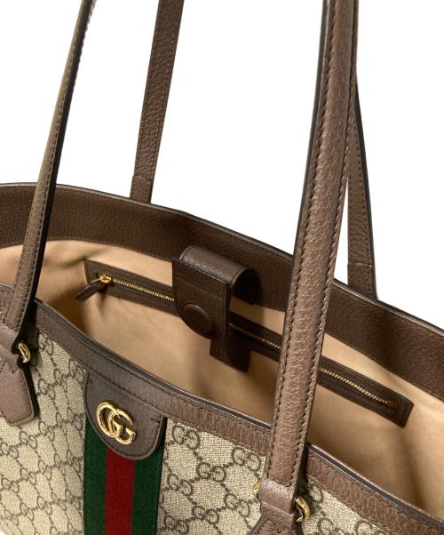 GUCCI（グッチ）GUCCI (グッチ) オフィディア トートバッグ ブラウンの古着・服飾アイテム