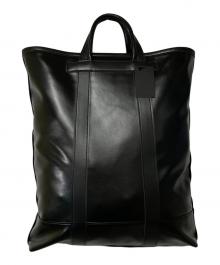 COMME des GARCONS HOMME DEUX（コムデギャルソン オム ドゥ）の古着「エコレザートートバッグ」｜ブラック