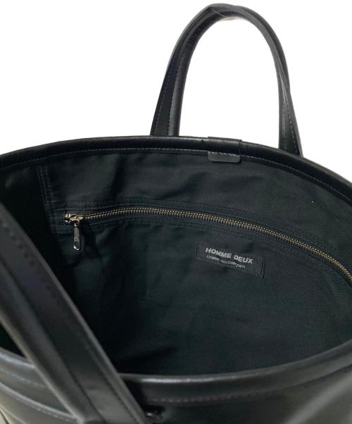 COMME des GARCONS HOMME DEUX（コムデギャルソン オム ドゥ）COMME des GARCONS HOMME DEUX (コムデギャルソン オム ドゥ) エコレザートートバッグ ブラック 未使用品の古着・服飾アイテム