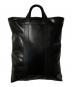 中古・古着 COMME des GARCONS HOMME DEUX (コムデギャルソン オム ドゥ) エコレザートートバッグ ブラック 未使用品：35000円