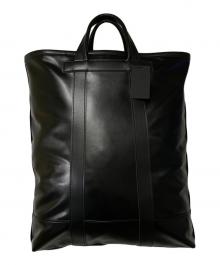 COMME des GARCONS HOMME DEUX（コムデギャルソン オム ドゥ）の古着「エコレザートートバッグ」｜ブラック