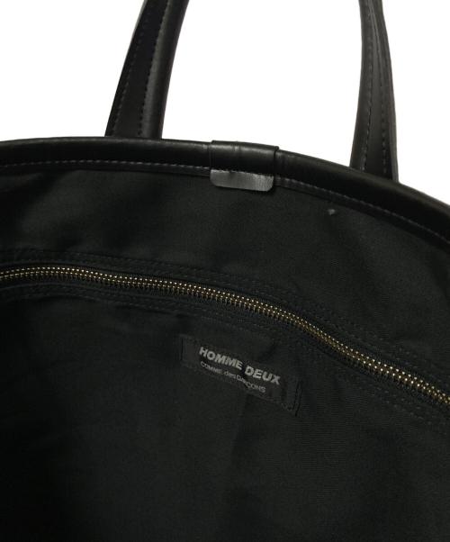 COMME des GARCONS HOMME DEUX（コムデギャルソン オム ドゥ）COMME des GARCONS HOMME DEUX (コムデギャルソン オム ドゥ) エコレザートートバッグ ブラック 未使用品の古着・服飾アイテム