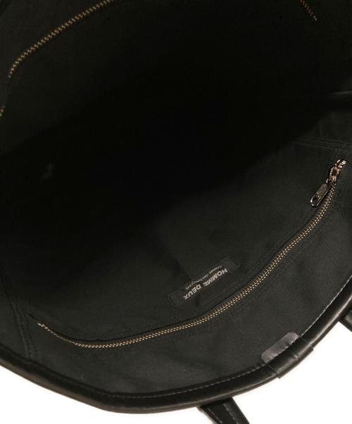 COMME des GARCONS HOMME DEUX（コムデギャルソン オム ドゥ）COMME des GARCONS HOMME DEUX (コムデギャルソン オム ドゥ) エコレザートートバッグ ブラック 未使用品の古着・服飾アイテム