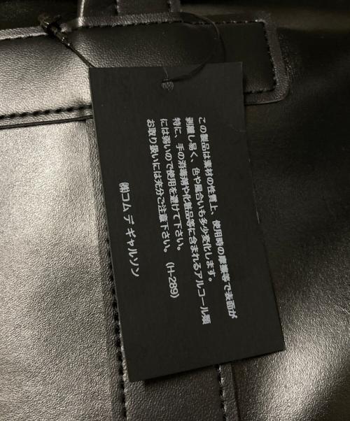 COMME des GARCONS HOMME DEUX（コムデギャルソン オム ドゥ）COMME des GARCONS HOMME DEUX (コムデギャルソン オム ドゥ) エコレザートートバッグ ブラック 未使用品の古着・服飾アイテム