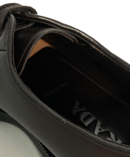 PRADA（プラダ）PRADA (プラダ) ブラッシュドレザー ダービーシューズ ブラウン サイズ:7の古着・服飾アイテム