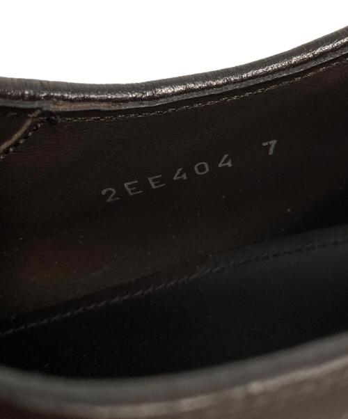PRADA（プラダ）PRADA (プラダ) ブラッシュドレザー ダービーシューズ ブラウン サイズ:7の古着・服飾アイテム