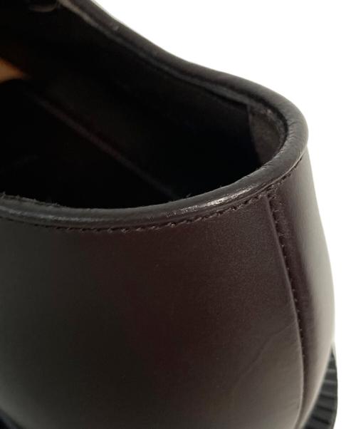 PRADA（プラダ）PRADA (プラダ) ブラッシュドレザー ダービーシューズ ブラウン サイズ:7の古着・服飾アイテム