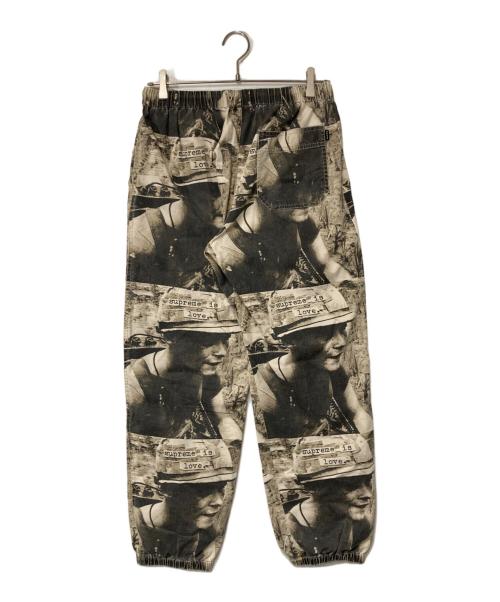 SUPREME（シュプリーム）Supreme (シュプリーム) Is Love Skate Pant ブラック×ベージュ サイズ:Sの古着・服飾アイテム