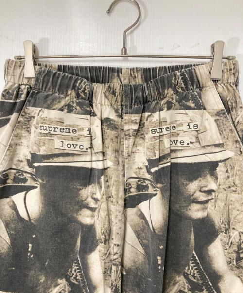 SUPREME（シュプリーム）Supreme (シュプリーム) Is Love Skate Pant ブラック×ベージュ サイズ:Sの古着・服飾アイテム