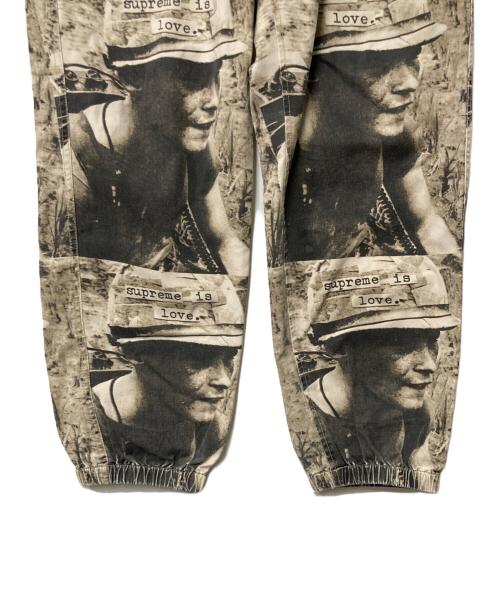 SUPREME（シュプリーム）Supreme (シュプリーム) Is Love Skate Pant ブラック×ベージュ サイズ:Sの古着・服飾アイテム