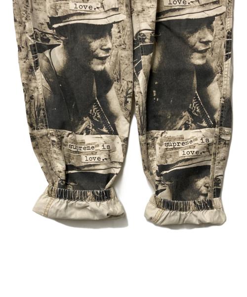 SUPREME（シュプリーム）Supreme (シュプリーム) Is Love Skate Pant ブラック×ベージュ サイズ:Sの古着・服飾アイテム