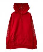 SUPREMEシュプリーム）の古着「Sleeve Arc Hooded Sweatshirt」｜レッド