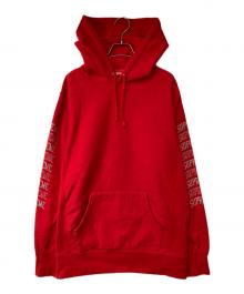 SUPREME（シュプリーム）の古着「Sleeve Arc Hooded Sweatshirt」｜レッド